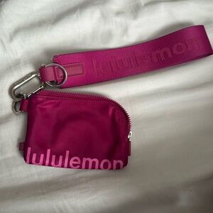 Lululemon never lost keychain with matching clip-able pouch
